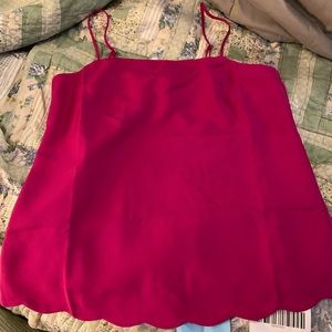J Crew scalloped hem cami size 2 - NWT